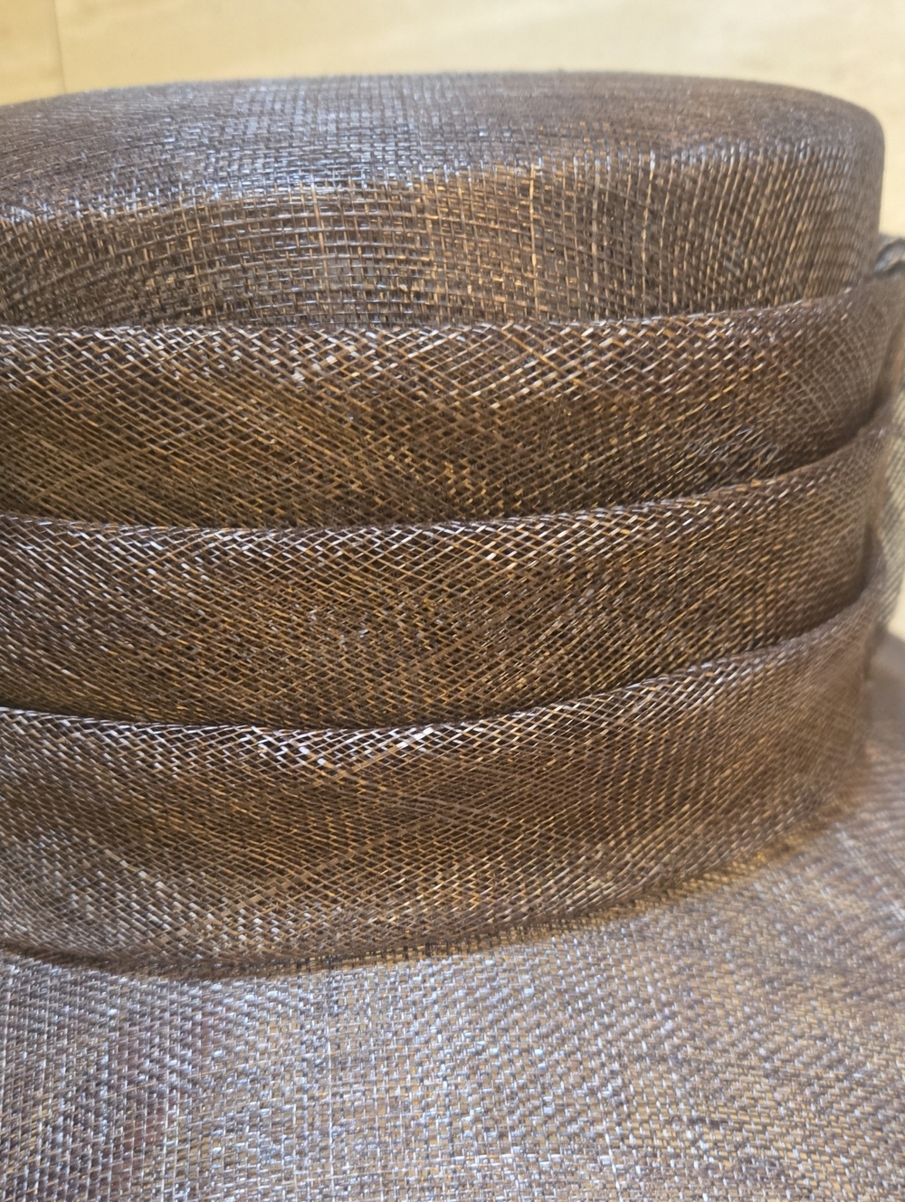 Nigel Rayment Milliner Brown Feather Accent Derby Hat - Picture 7 of 12